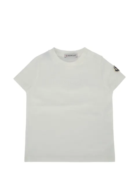 Moncler Enfant playera con logo bordado