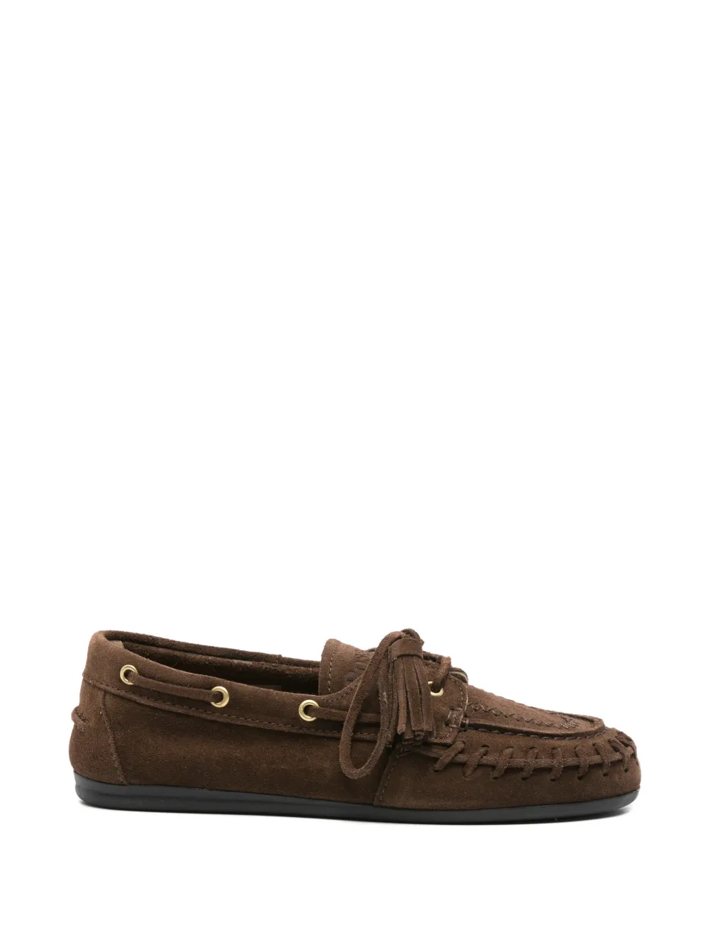 Posa tasselled whipstitch-trim loafers - Marrone