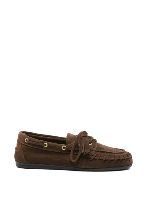 Posa tasselled whipstitch-trim loafers