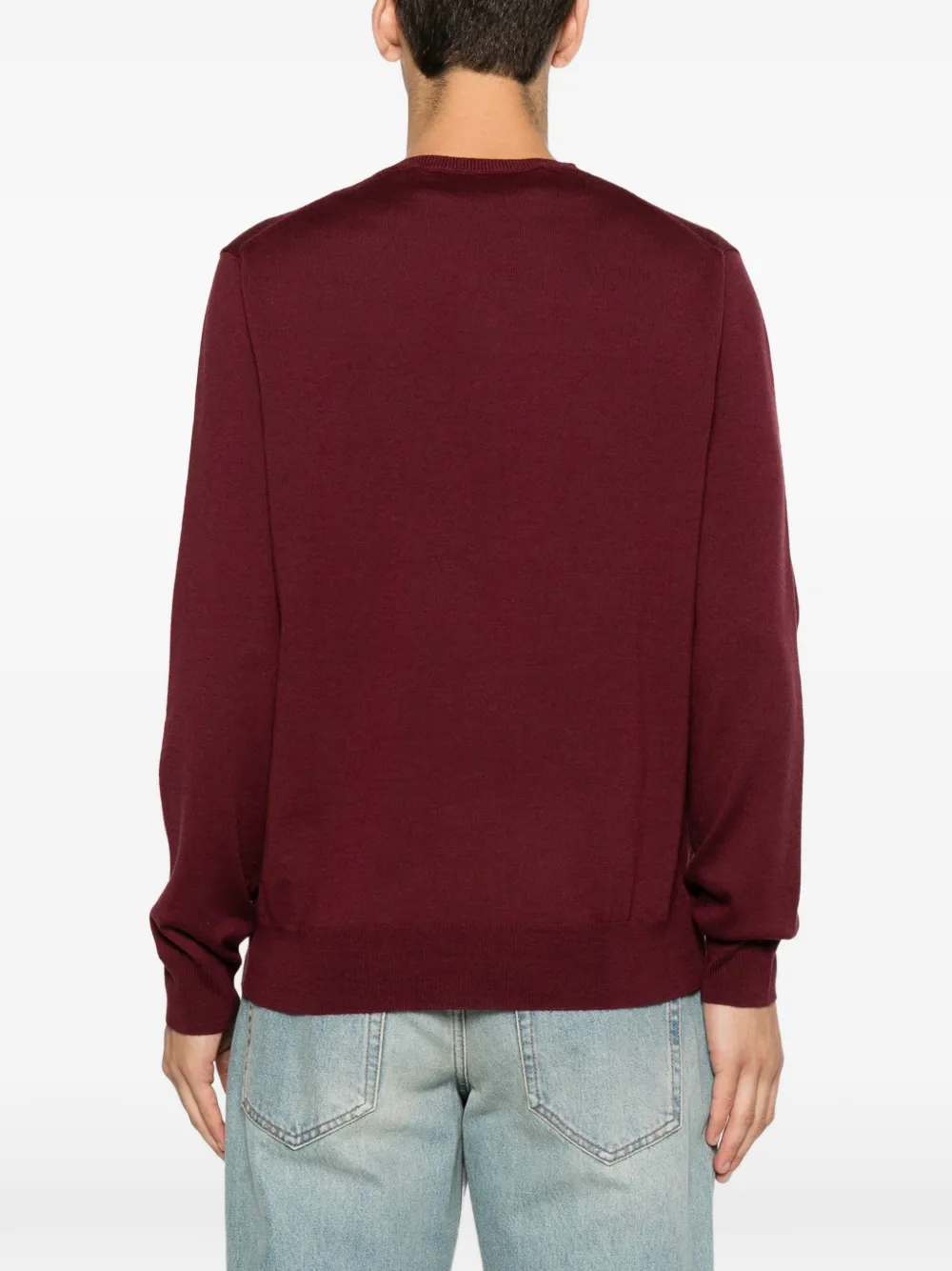 Valentino Garavani Trui met V-hals en logoplakkaat Rood