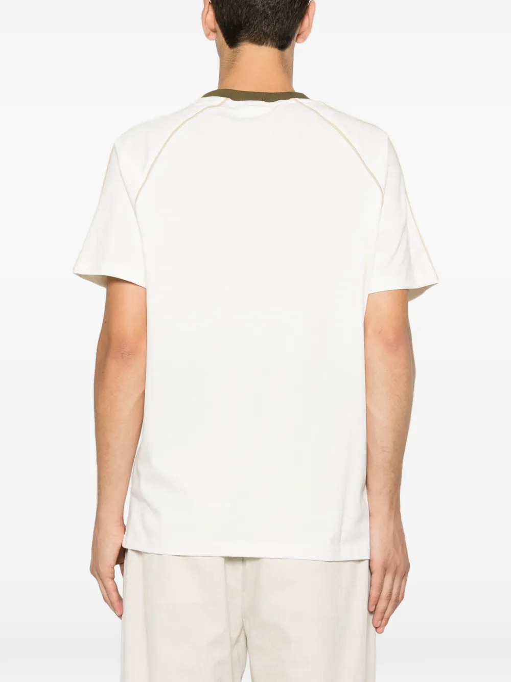 Sergio Tacchini T-shirt met geborduurd logo Beige