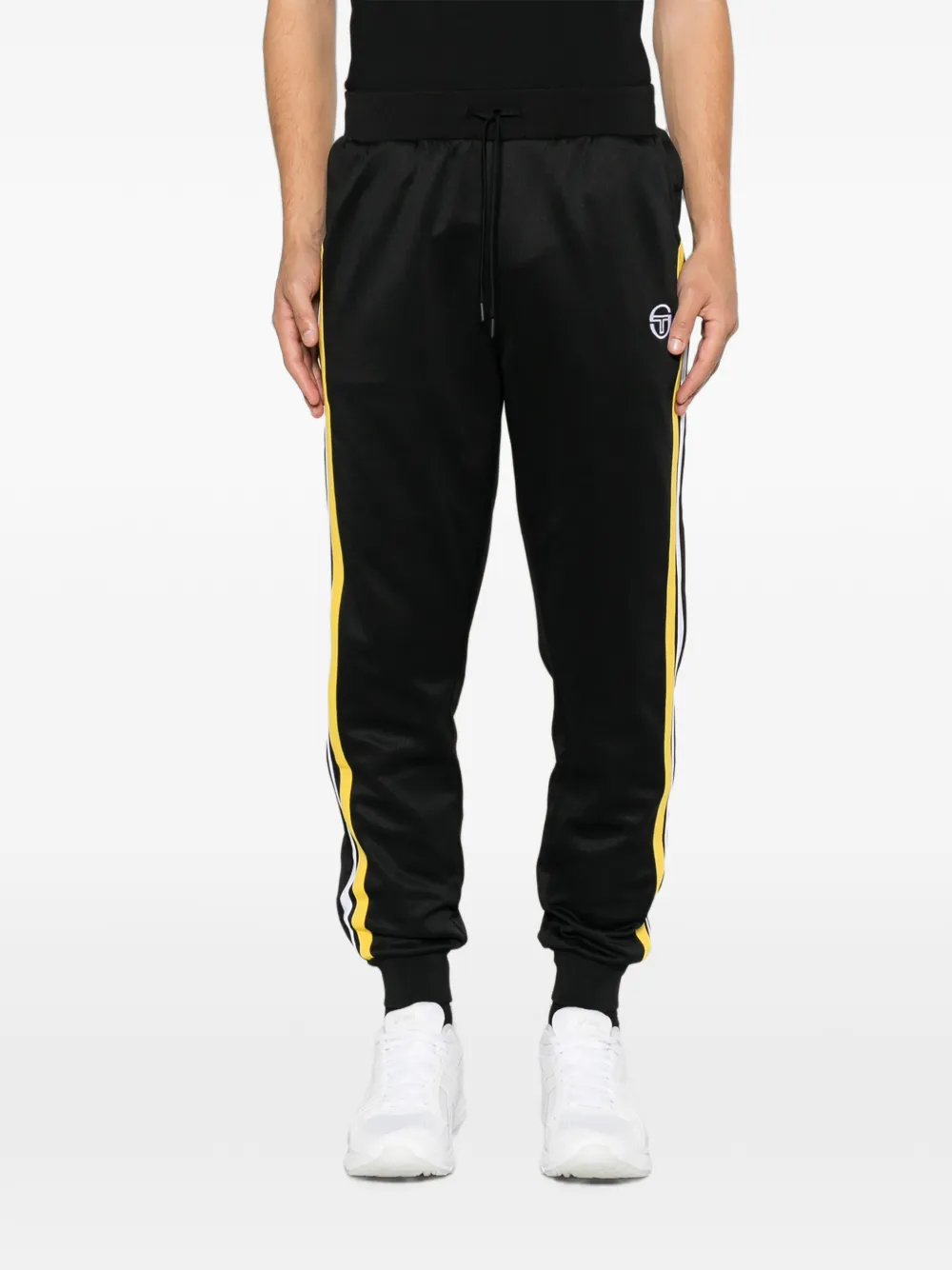 Sergio Tacchini Trainingsbroek met geborduurd logo Zwart