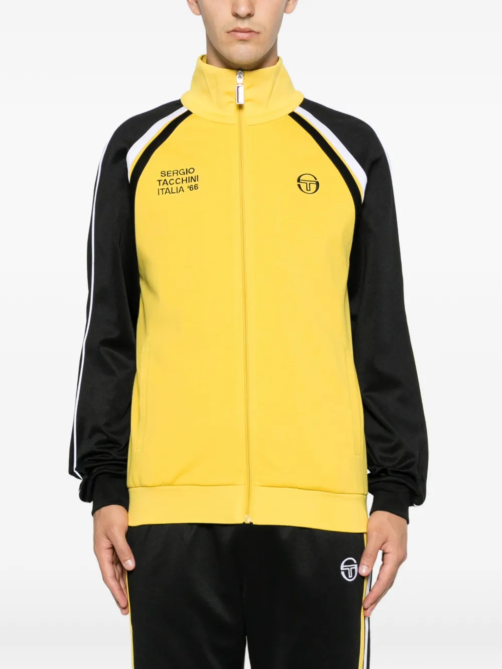 Sergio Tacchini Sweater met geborduurd logo Geel