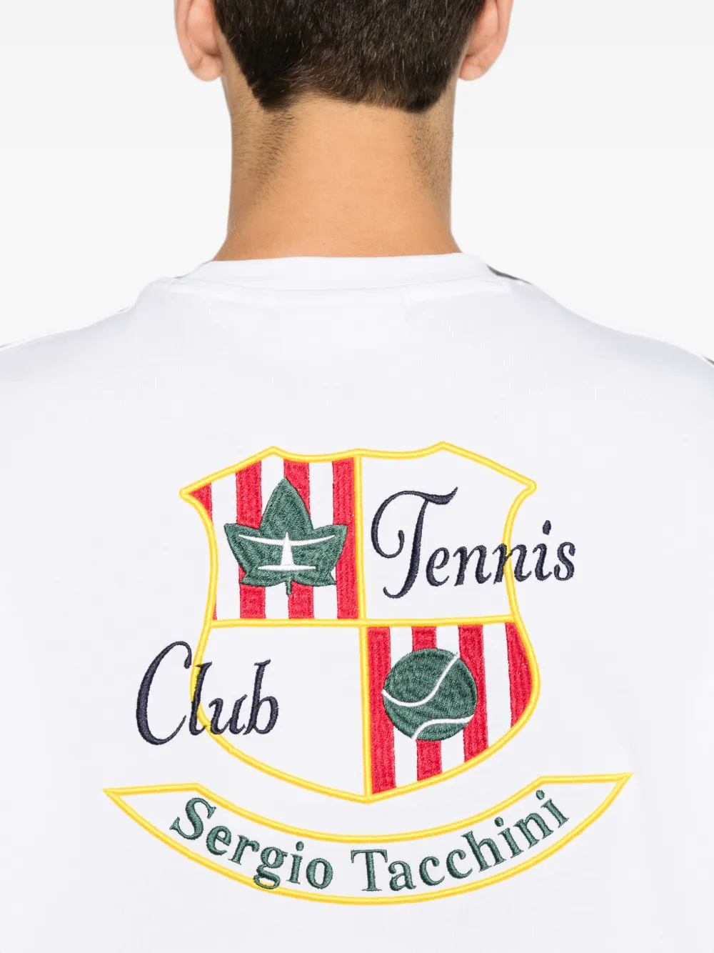 Sergio Tacchini T-shirt met geborduurd logo Wit