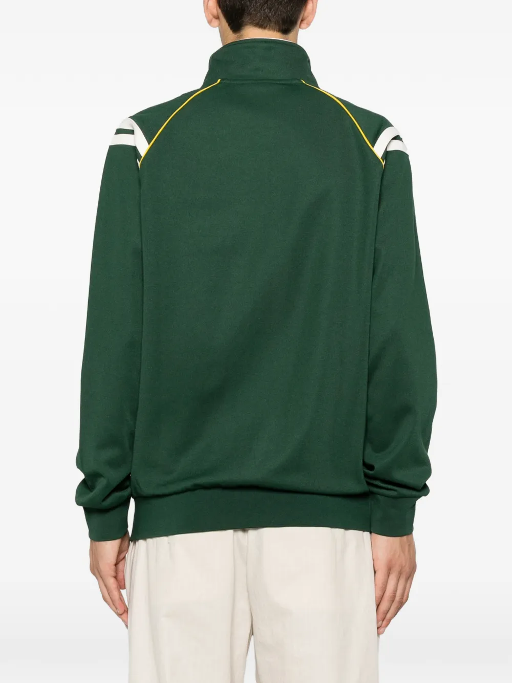 Sergio Tacchini Trainingsjack met geborduurd logo en streep Groen