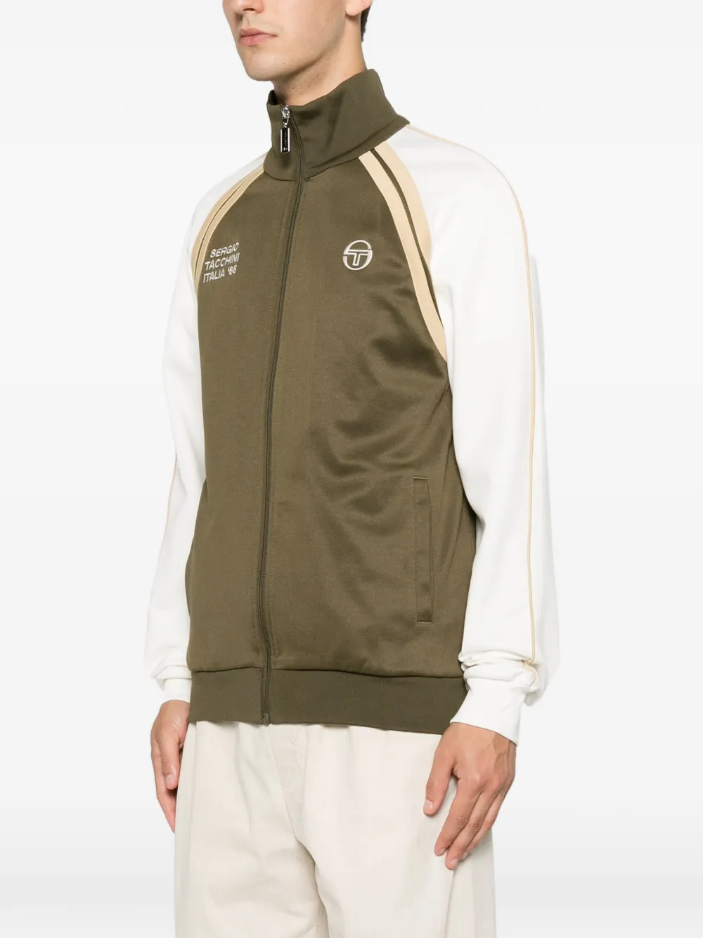 Sergio Tacchini Sweater met geborduurd logo Groen