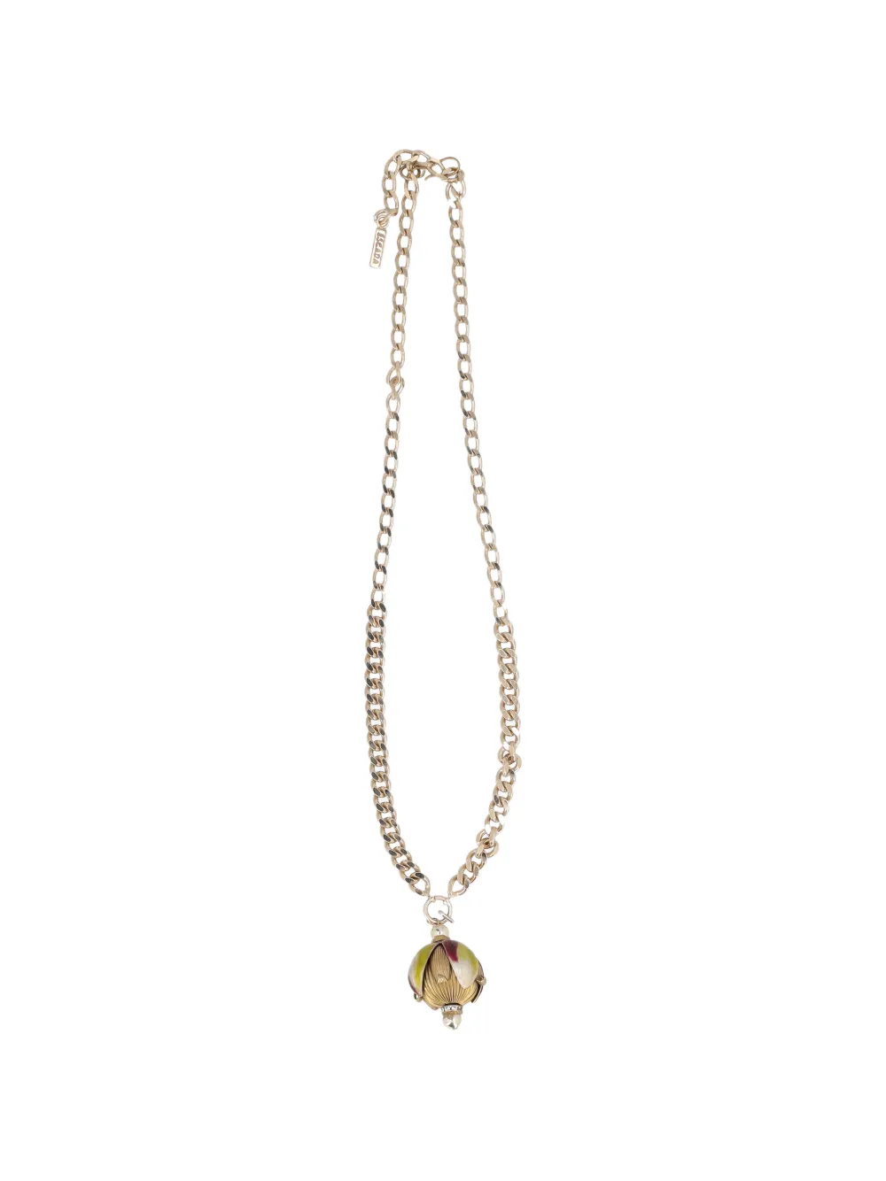 Escada Pre-Owned floral-pendant necklace - Silber