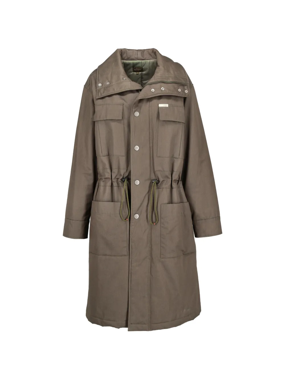 Calvin Klein Vintage drawstring-waist multi-pocket coat - Verde