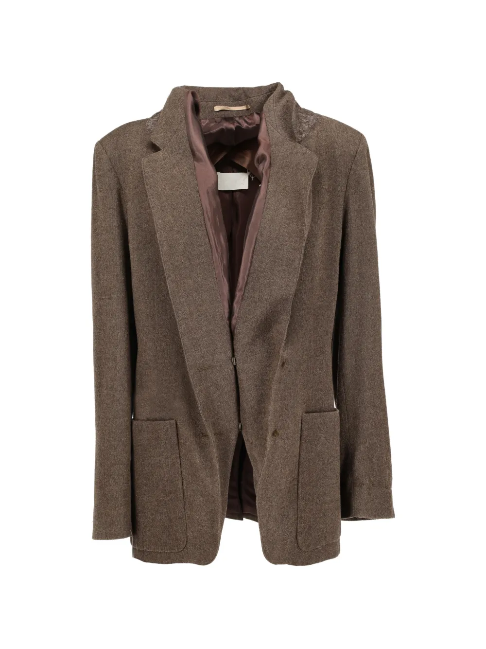 Maison Margiela notch-lapels patch-pocket jacket - Marrone
