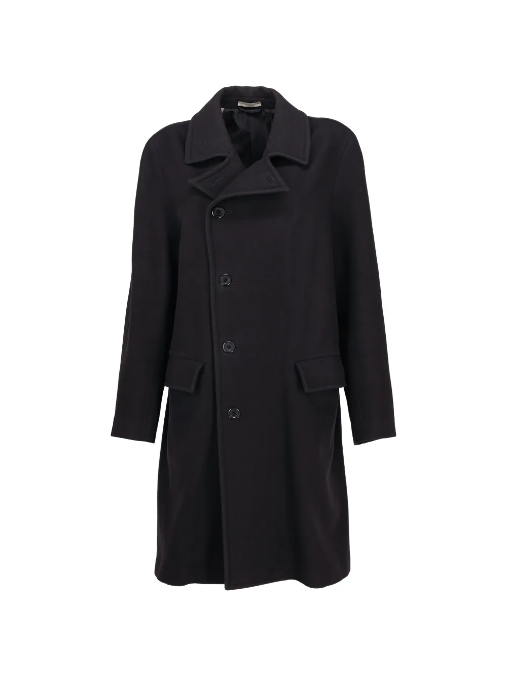 Boglioli button-up storm-flap coat - Blu