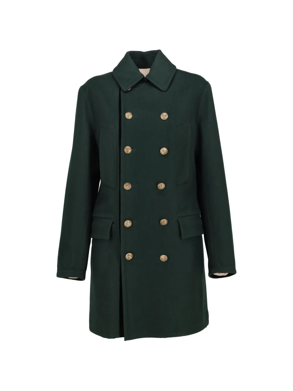 Jean Paul Gaultier Pre-Owned double-breasted belted coat - Green