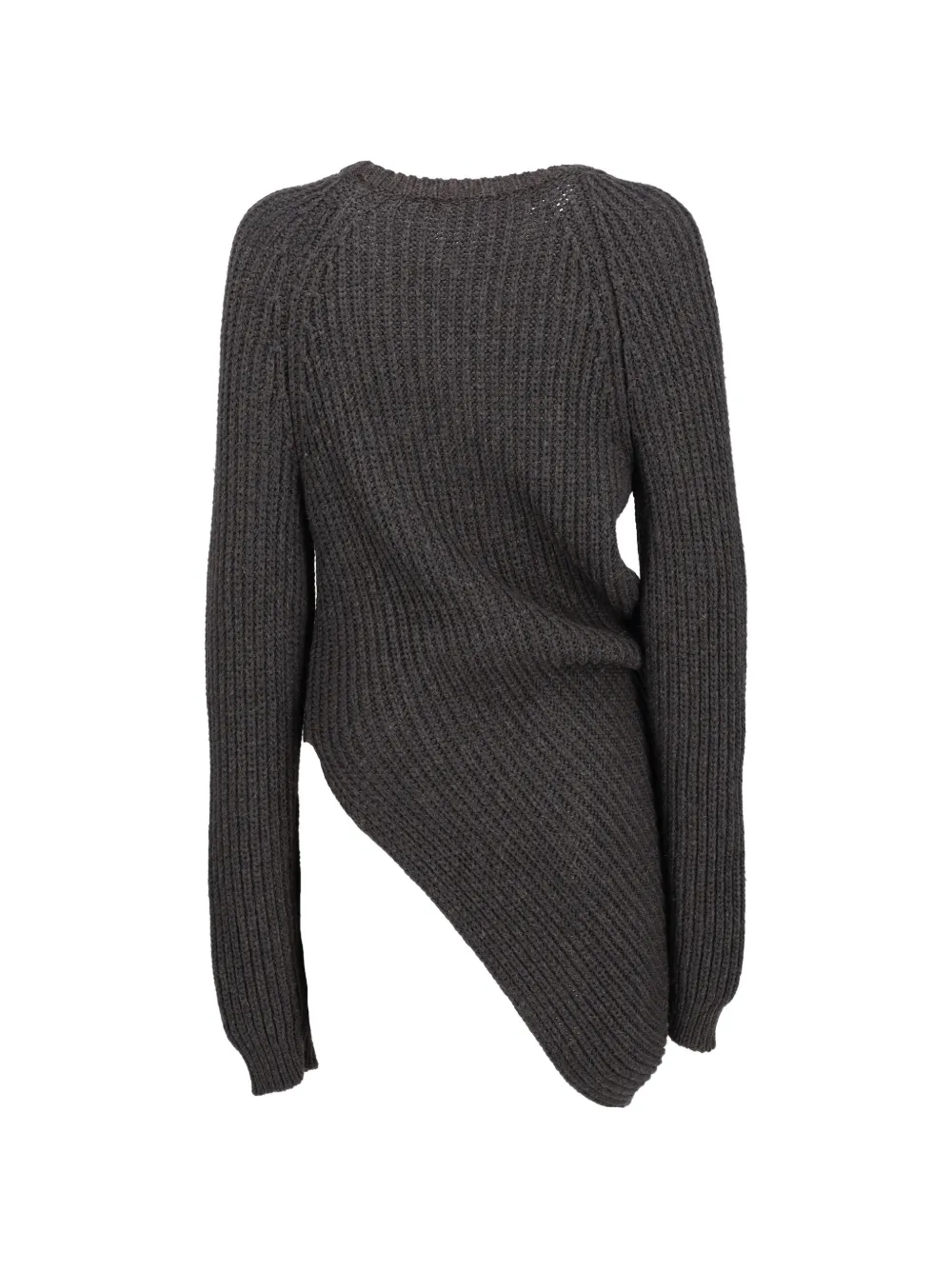  Lanvin Pre-owned Jersey Asimétrico De Canalé - Gris 