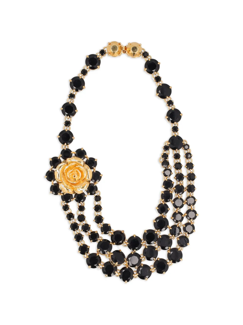 Prada Pre-Owned rose-detail necklace - Oro