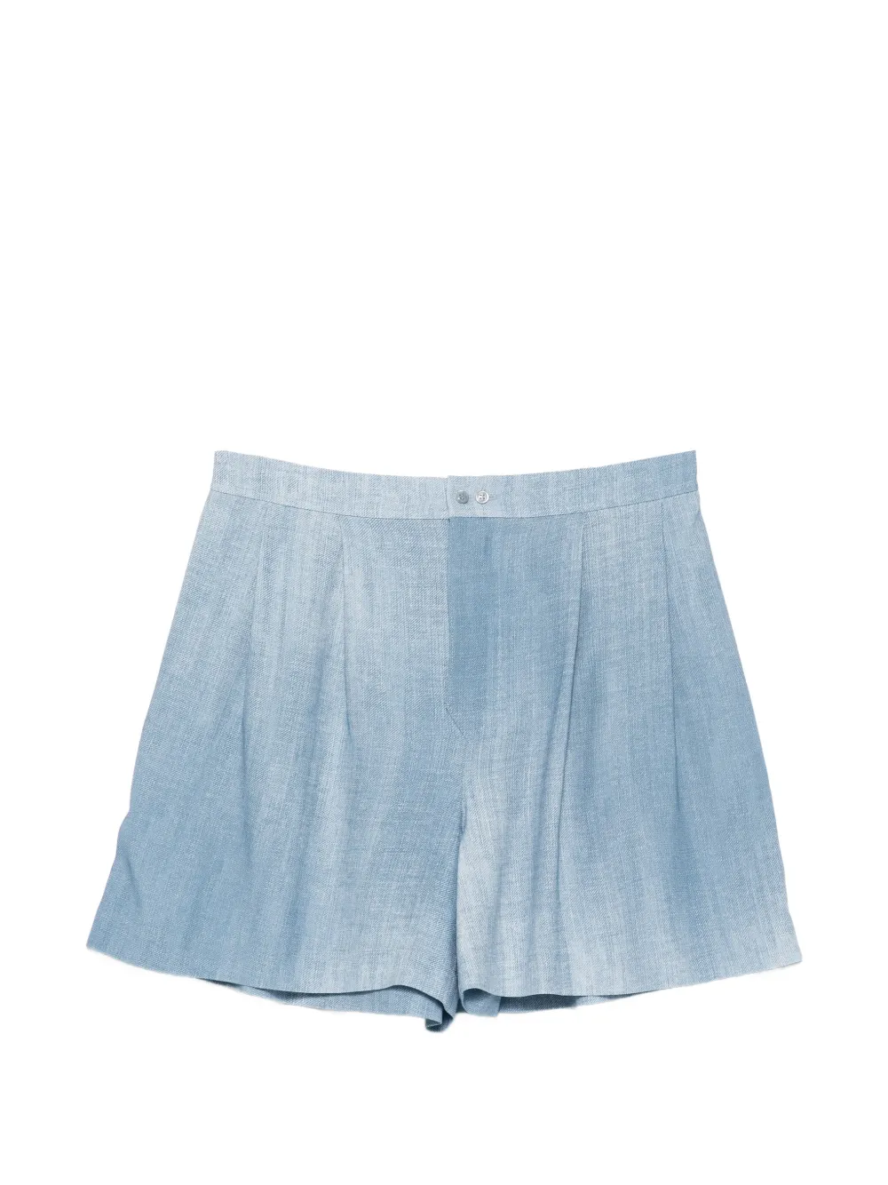 Ermanno Scervino pleated buttoned shorts - Blu