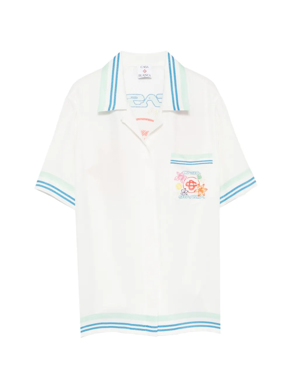 Casablanca graphic-print shirt - Weiß