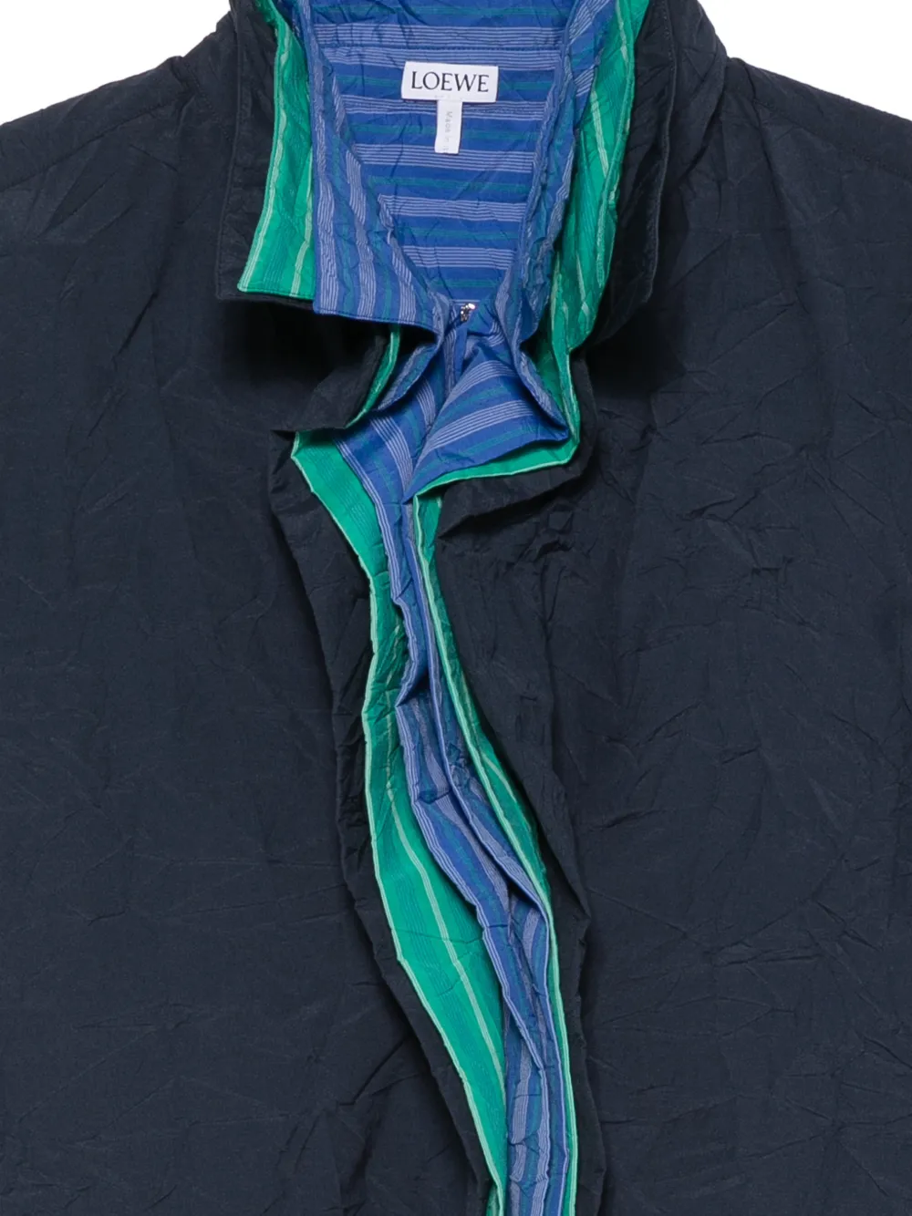 LOEWE Mini-jurk met gekreukt effect en ruches Blauw