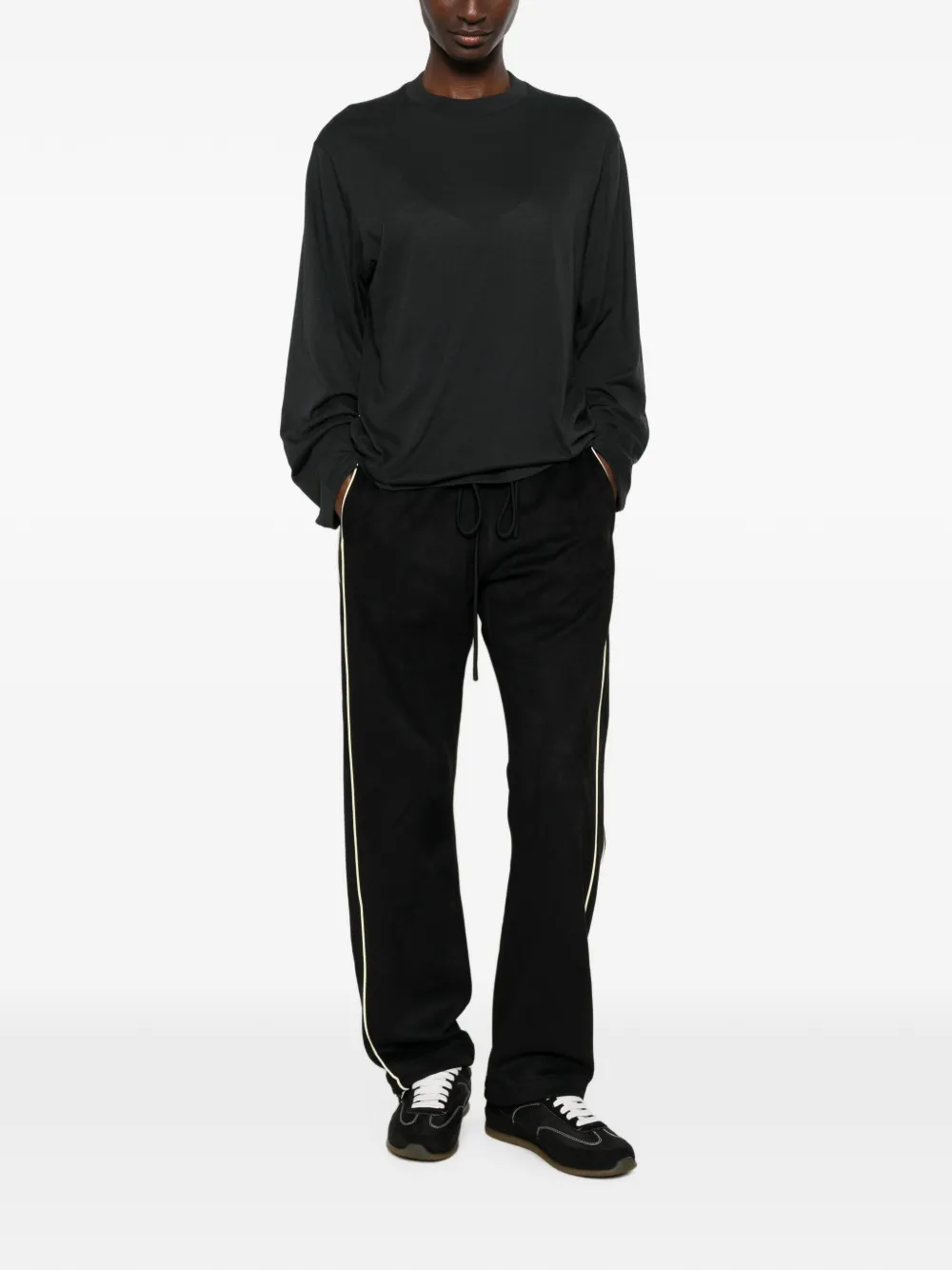 Fear Of God Essentials trainingsbroek met zijstreep Zwart