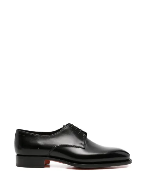Santoni lace-up leather derby shoes