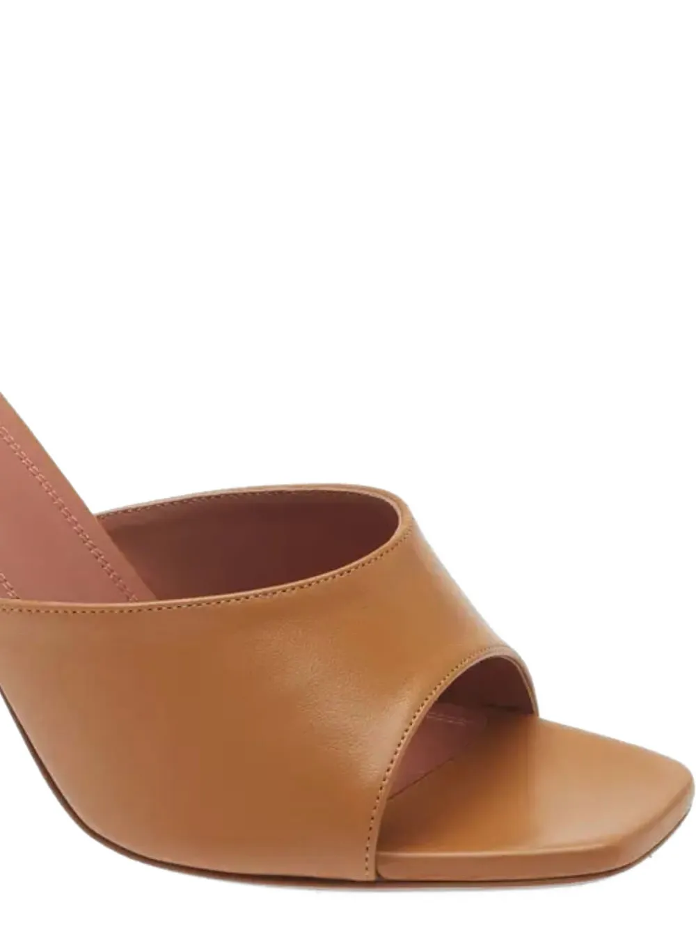 Amina Muaddi Lupita fluted-heel mules Bruin