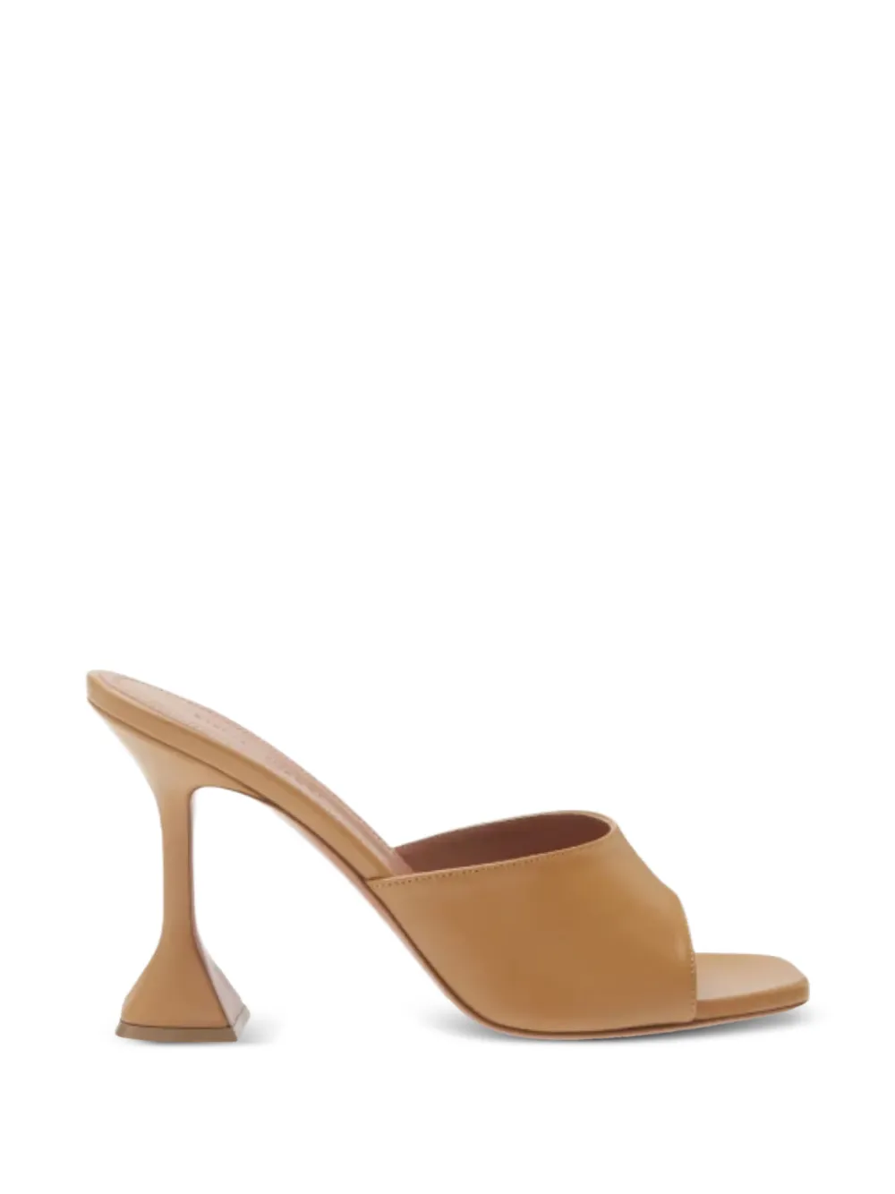Amina Muaddi Lupita fluted-heel mules - Marrone
