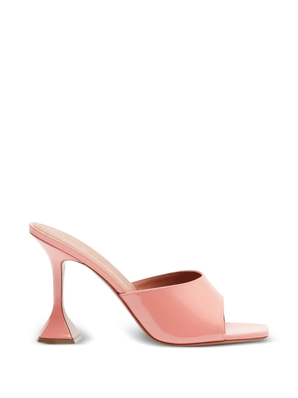 Amina Muaddi Lupita patent-leather mules Roze