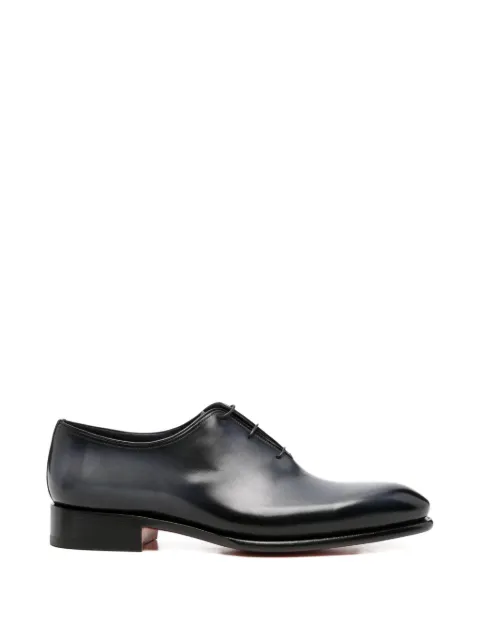 Santoni lace-up leather oxford shoes