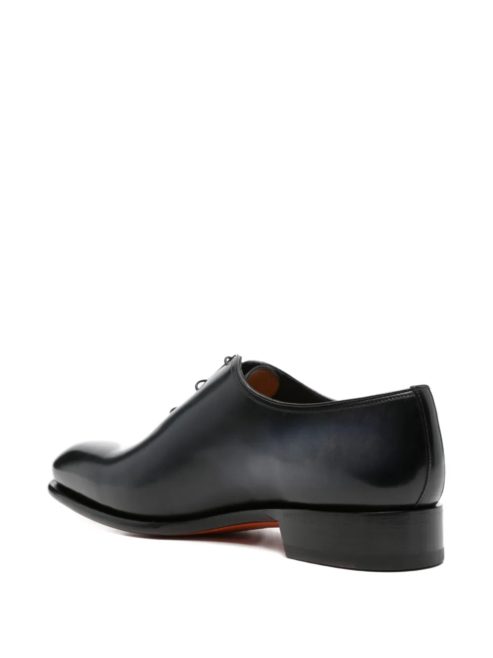 Santoni lace-up leather oxford shoes Blauw