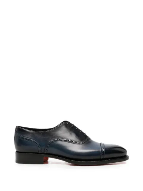 Santoni brogue-detail oxford shoes