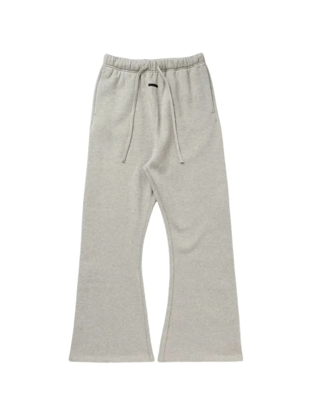 Fear Of God Essentials drawstring-waist flared cotton track pants - Grigio