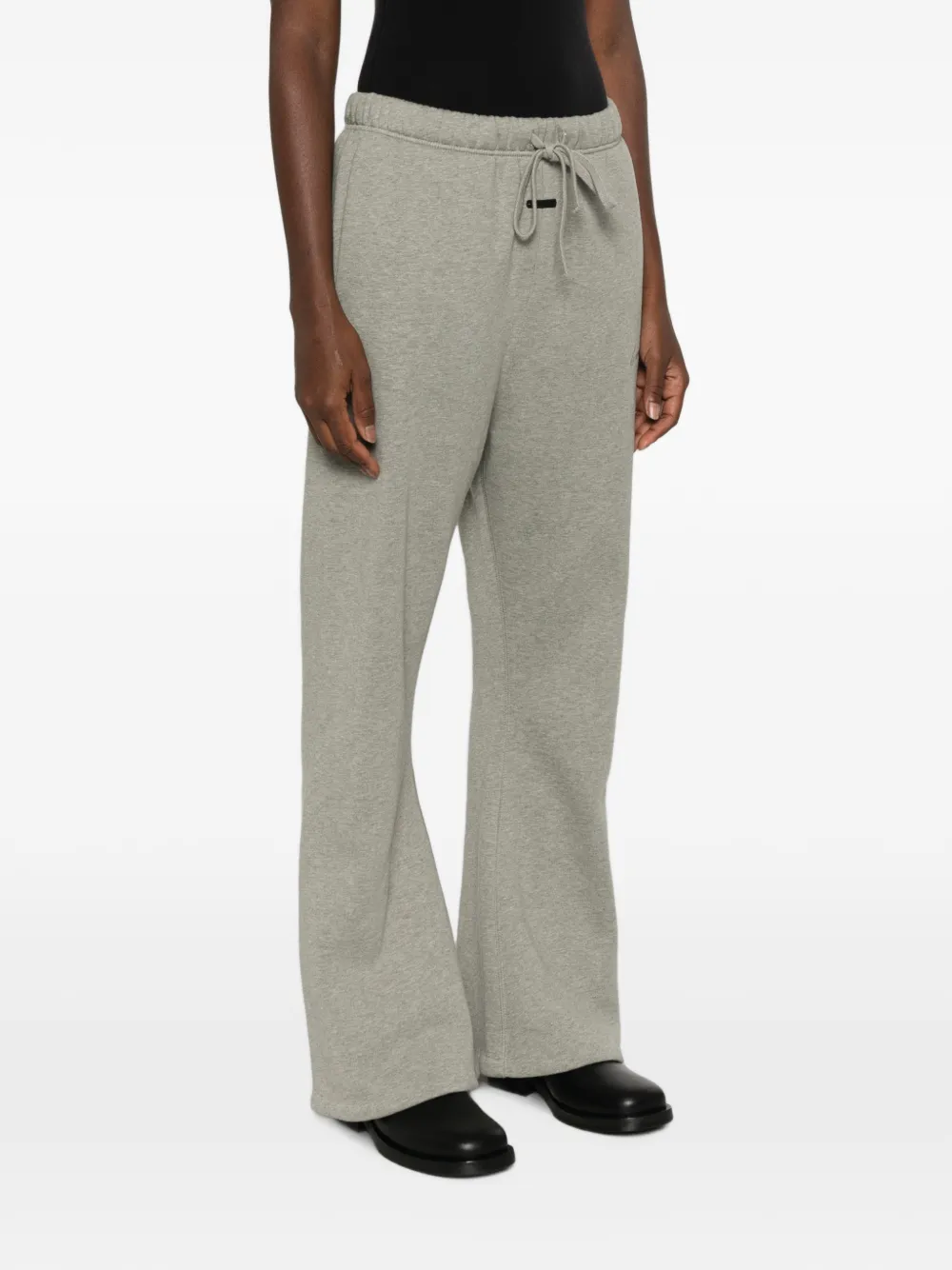 Fear Of God Essentials flared katoenen trainingsbroek met trekkoordtaille Grijs