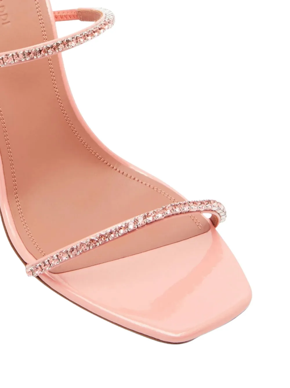Amina Muaddi Gilda crystal-embellished sandals Roze