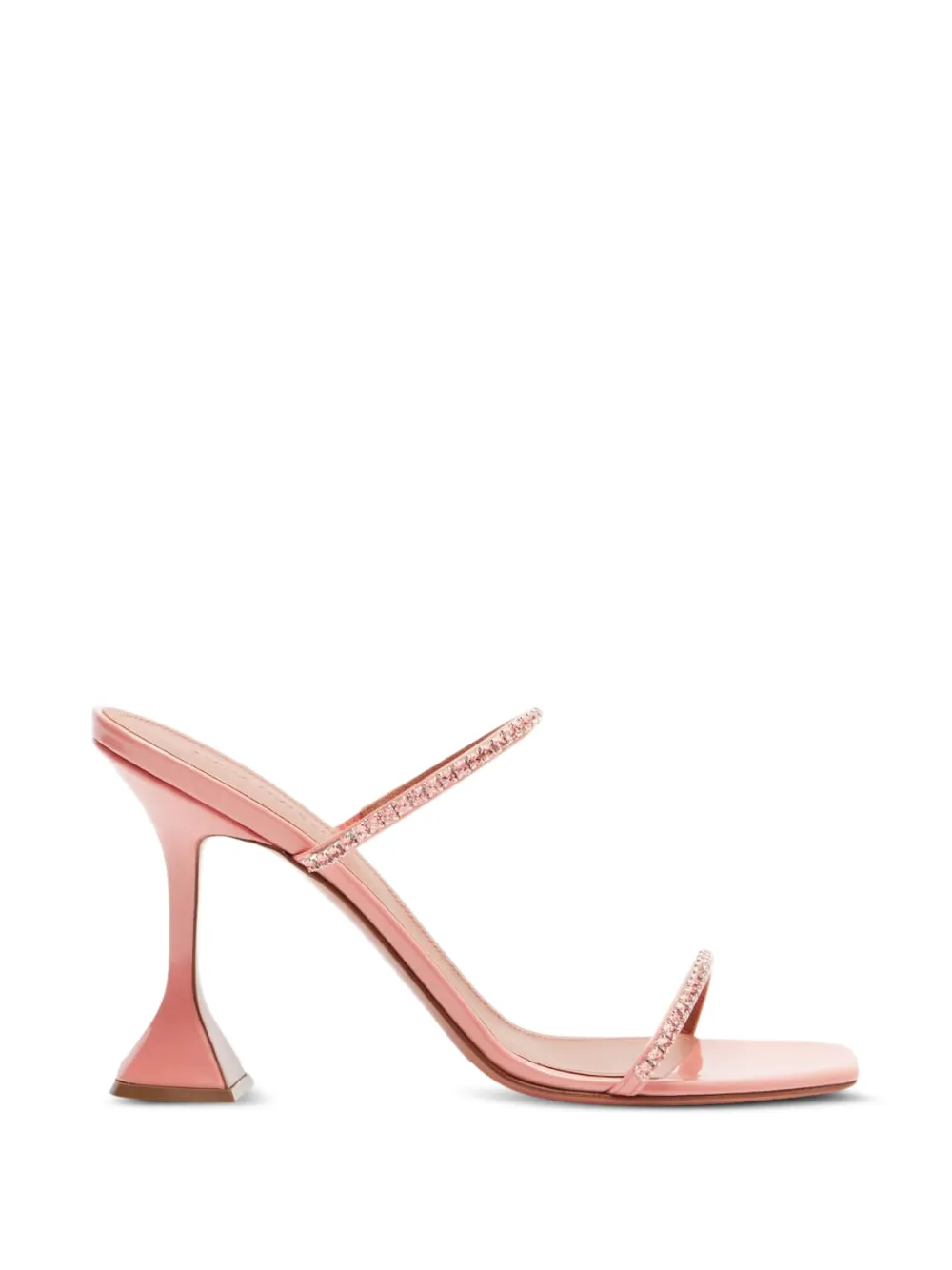Amina Muaddi Gilda crystal-embellished sandals Roze