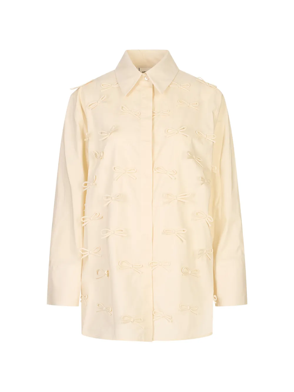 MeimeiJ bow-embellished shirt - Toni neutri