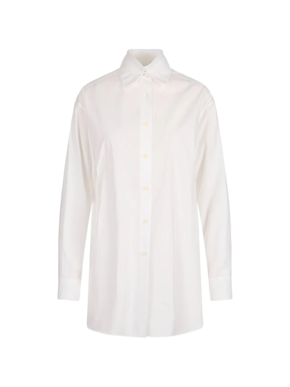 Jil Sander pleated-collar long-sleeve shirt - Nude