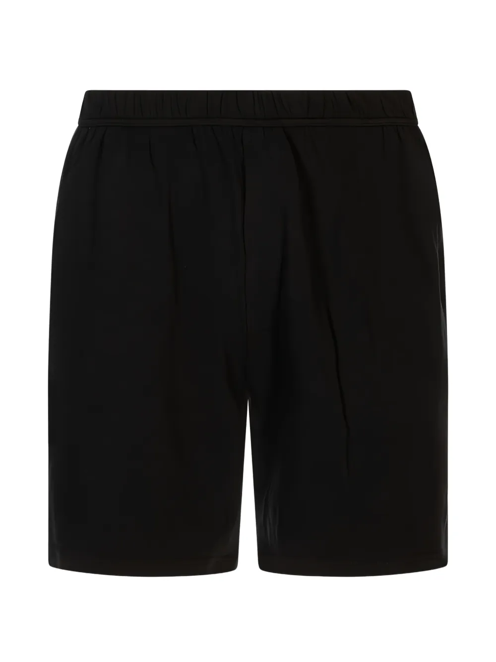Kiton logo刺绣松紧短裤 | 黑色 | Image 1