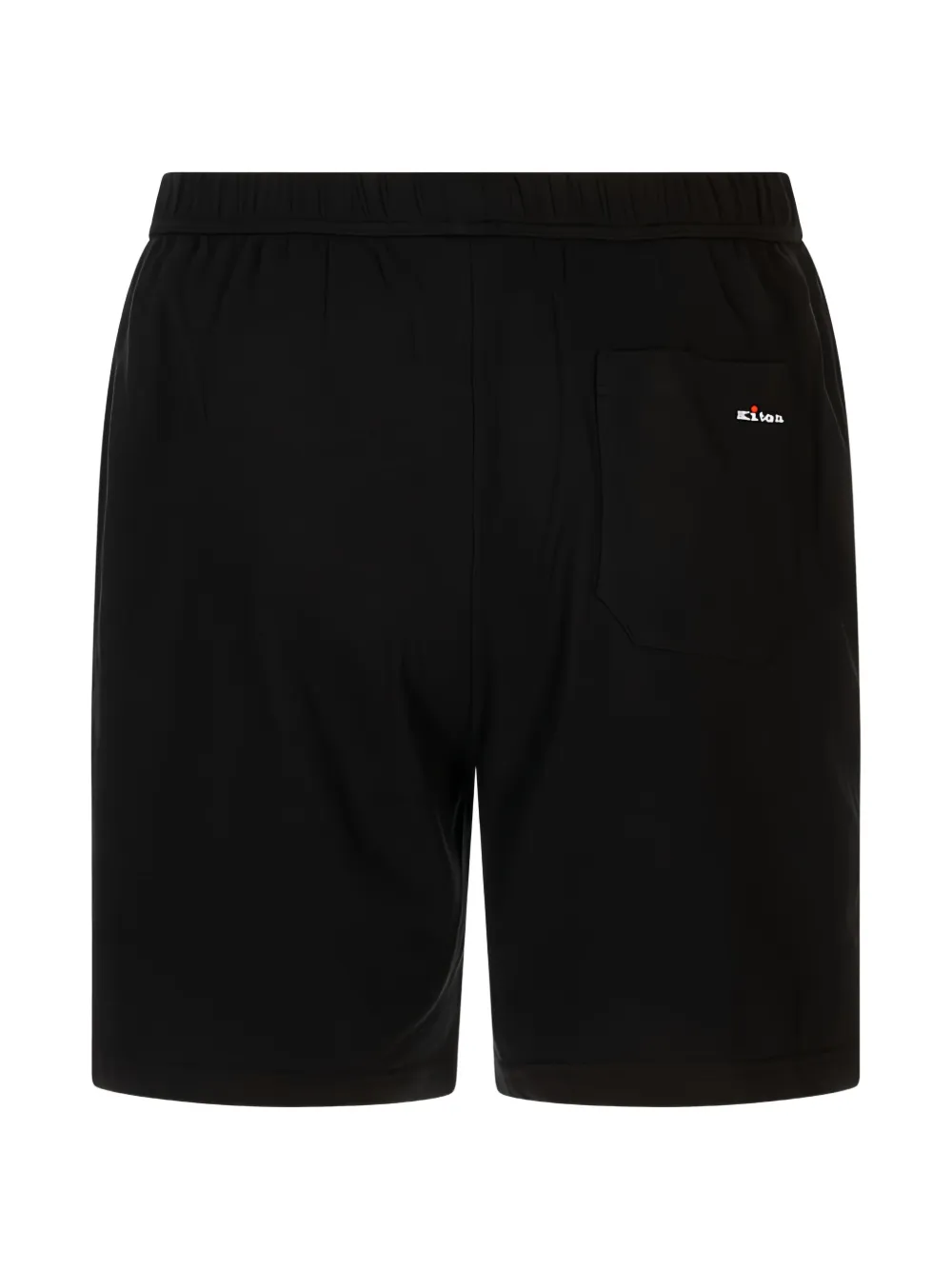 Kiton Shorts met geborduurd logo Zwart