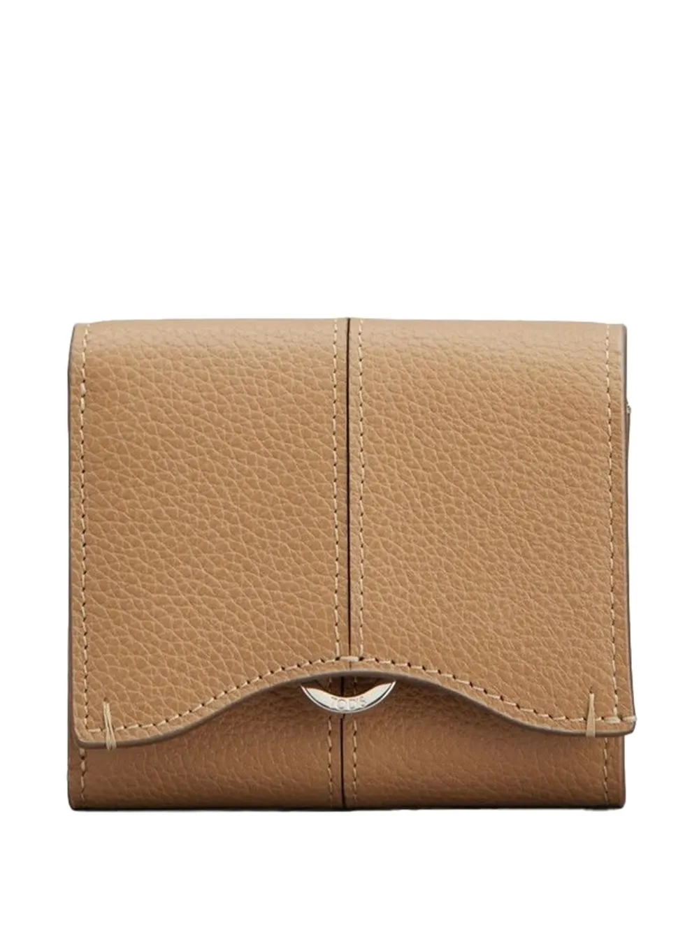 Tod's grained leather wallet - Marrone