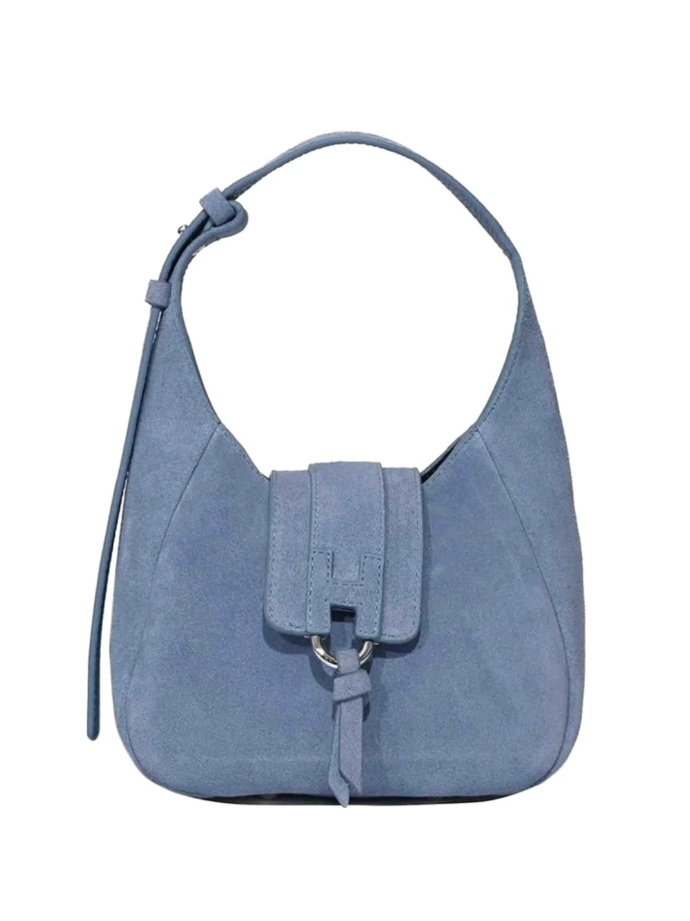 Hogan Mini Suede Tote Bag In Blue