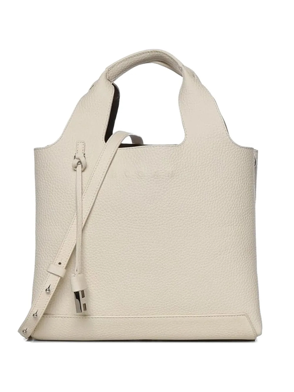 Hogan grained leather tote bag - Toni neutri