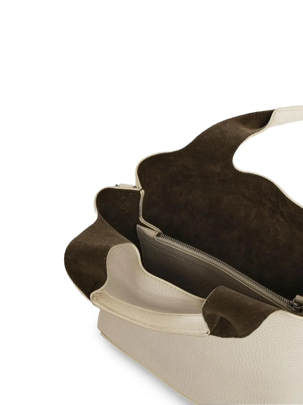 Hogan Leren shopper Beige