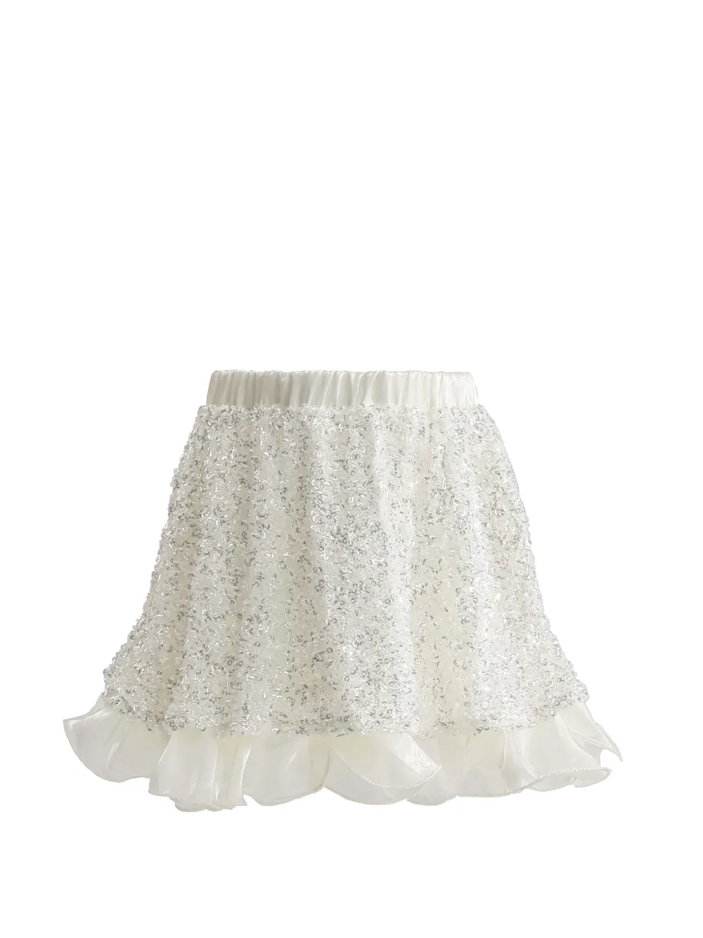 Tulleen Althea rok met glitter en ruches Beige