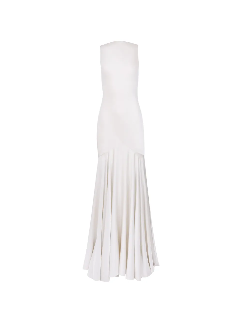 Nina Ricci cowl-back mermaid maxi dress - White