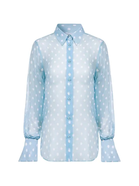 Nina Ricci camisa con motivo de lunares