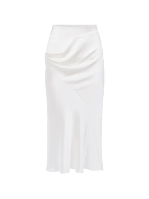 Nina Ricci falda midi drapeada