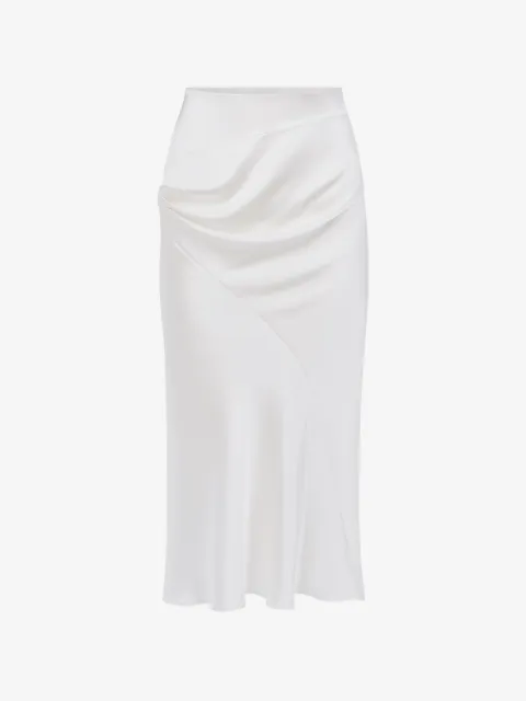 Nina Ricci asymmetrical draped midi skirt
