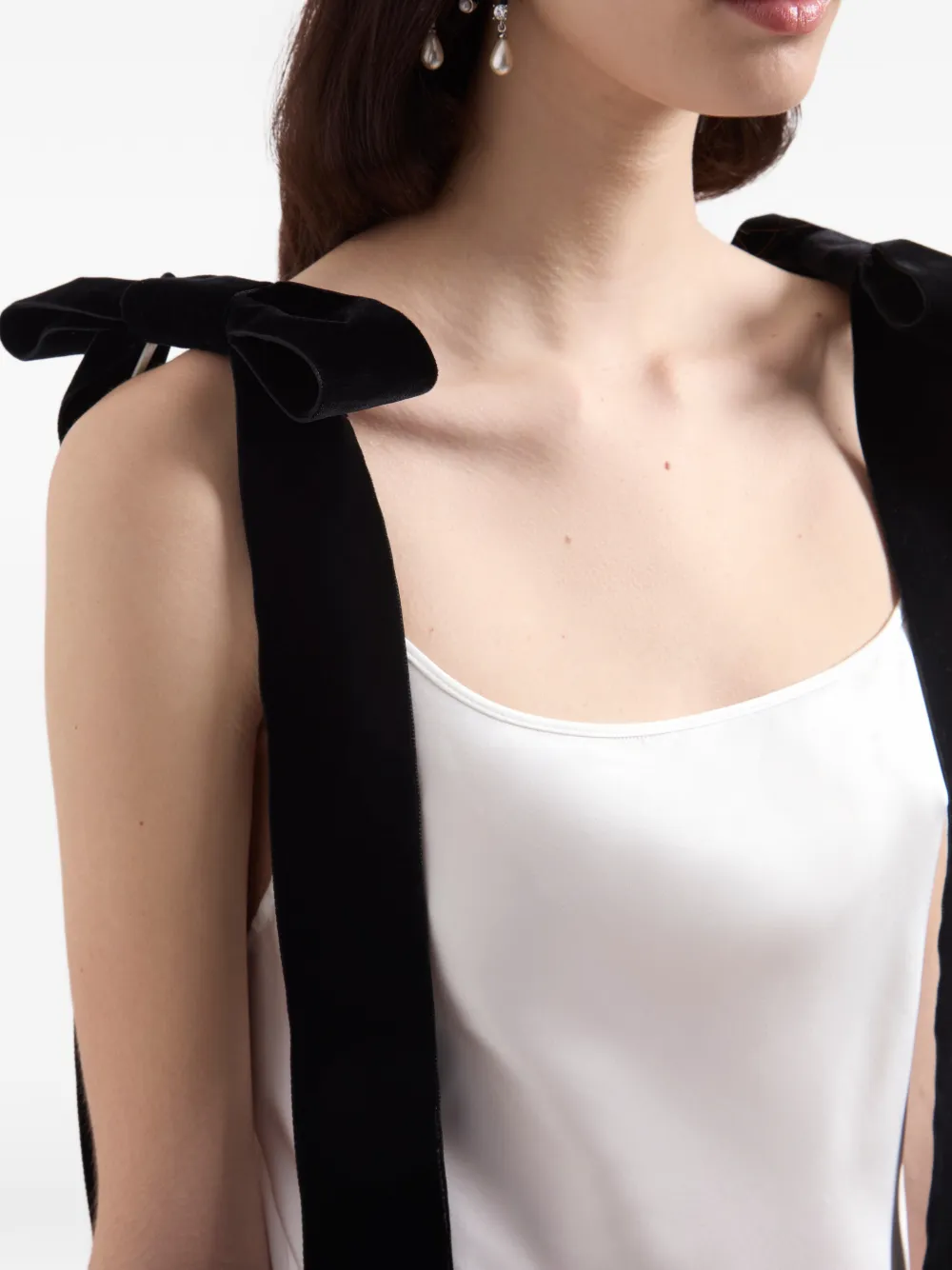 Nina Ricci Midi-jurk met strikdetail Wit