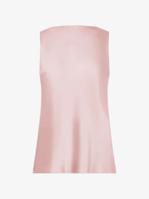 Nina Ricci silketop med draperet ryg