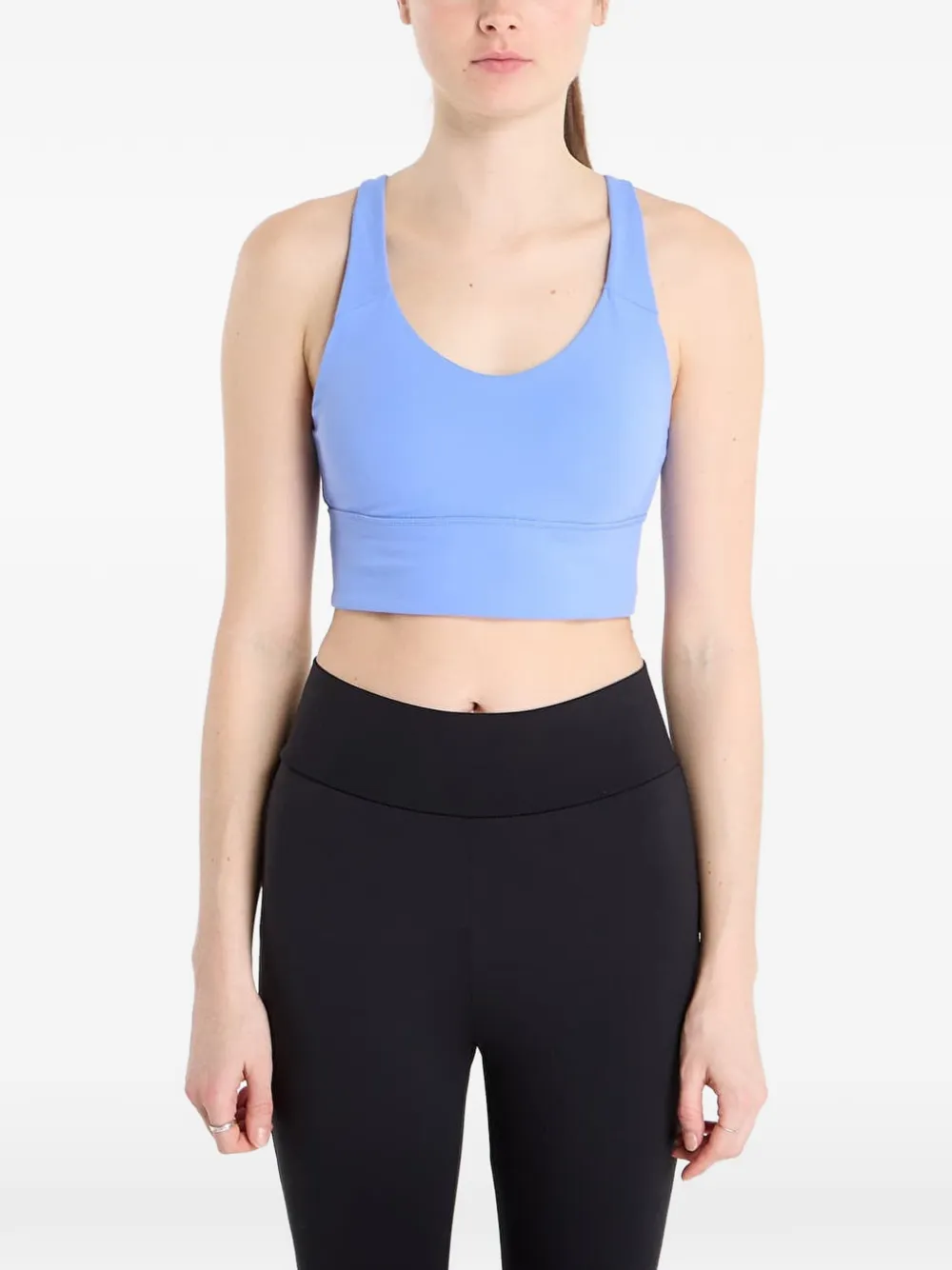 adidas Reggiseno sportivo con spalline incrociate - Blu