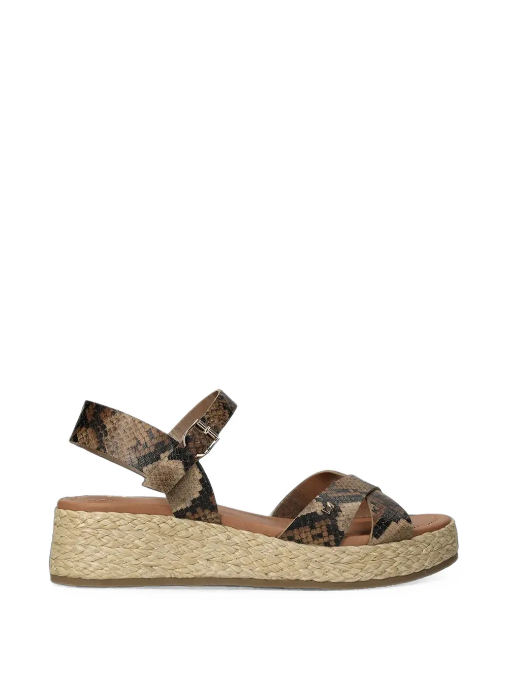 MEXX espadrilles à effet peau de serpent - Marron MEXX espadrilles à effet peau de serpent - Marron