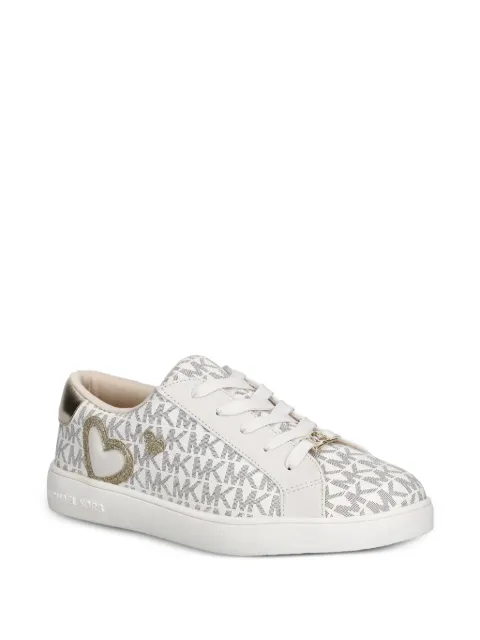 Michael Kors Kids logo-print heart-motif sneakers